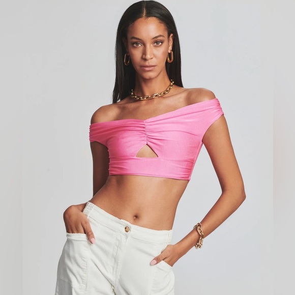 Seroya Pelli Pink Women's Crop Top S. - Picture 1 of 9